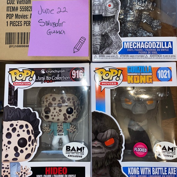 Funko Pop. King Kong V Godzilla, Junji Ito. BAM!
